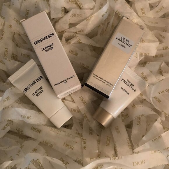 Dior Prestige La Creme and La Mousse Foaming Cleanser Set NEW - Picture 1 of 3